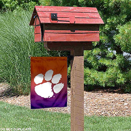Clemson Tigers Double Sided Garden Flag 13x18 Inch Polyester Banner