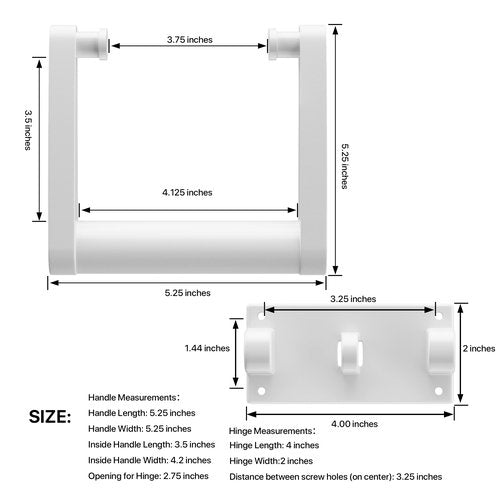 SurpLee 21025 Replacement Handles for Coolers,Compatible with 90-100 Qt Coolers，High Strength Plastic Handles & Screws Replacement Parts-2 Pack