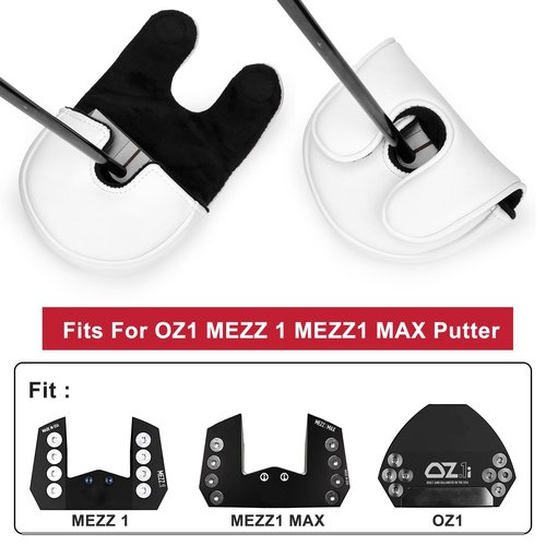 Golf Mallet Putter Cover Headcover Magnetic Closure Premium Leather DO NOT 3PUTT Putter Headcovers Fits for Golf OZ1 MEZZ 1 MEZZ1 MAX Putter (DO NOT 3PUTT)