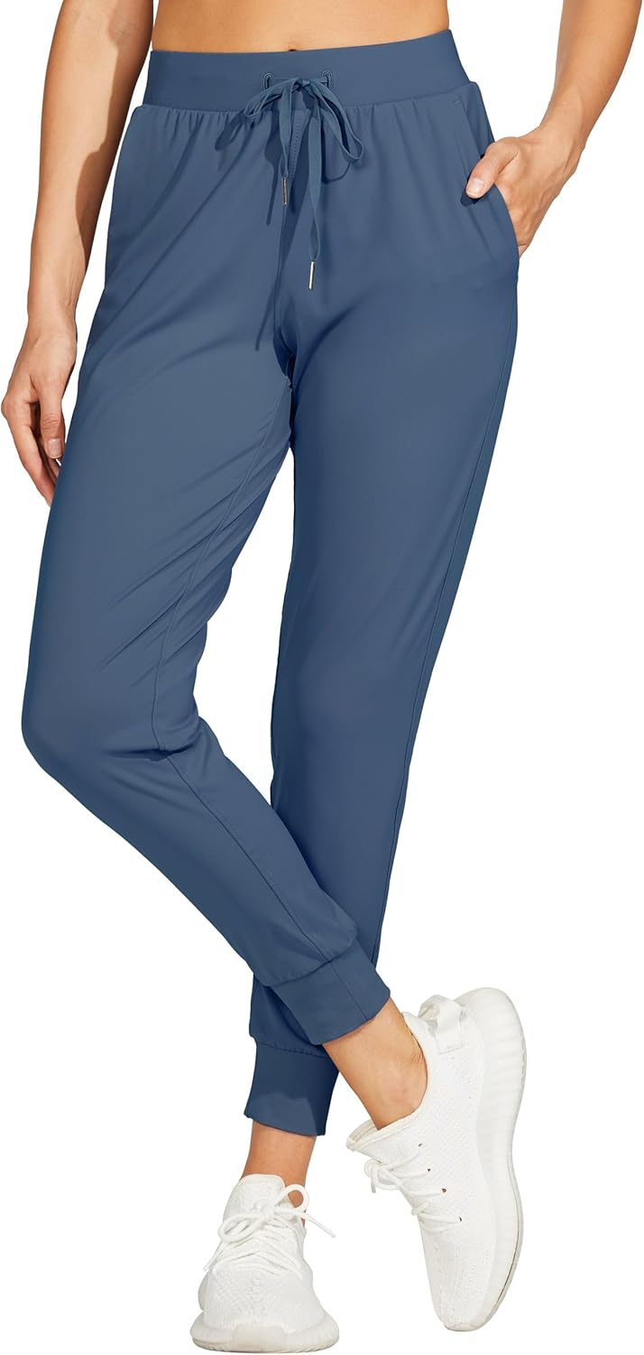 Willit Women's Joggers - Lightweight Athletic Sweatpants with Pockets for Running & Workouts | Casual Tapered Fit