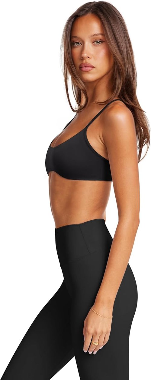 LASLULU Women's Y-Back Sports Bra - Padded Racerback for Ultimate Comfort | Ideal for Yoga & Gym Workouts