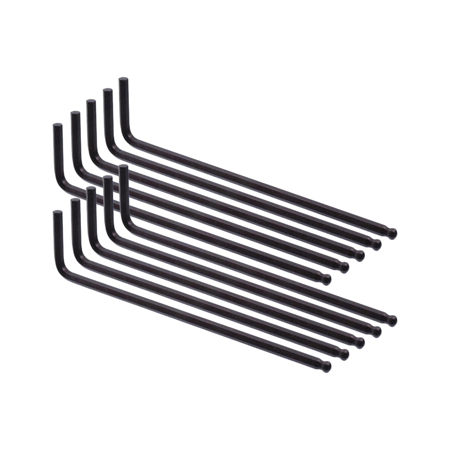 Rannb 1/8" Hex Key Wrench L Shaped Ball End Allen Wrench -10pcs