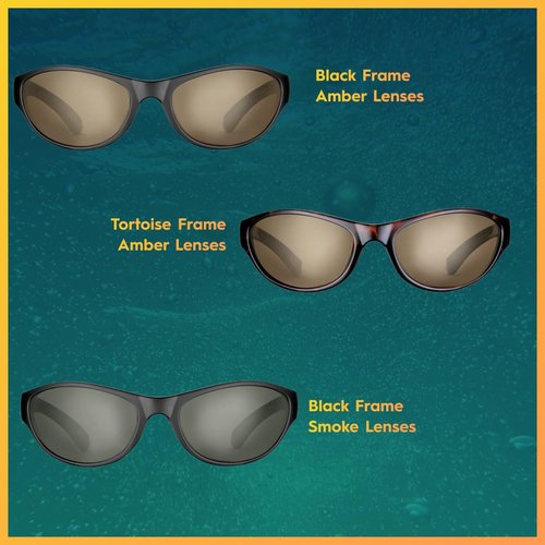 Flying Fisherman 7865BA Sunglass, Matte Black Frames/Amber Lenses