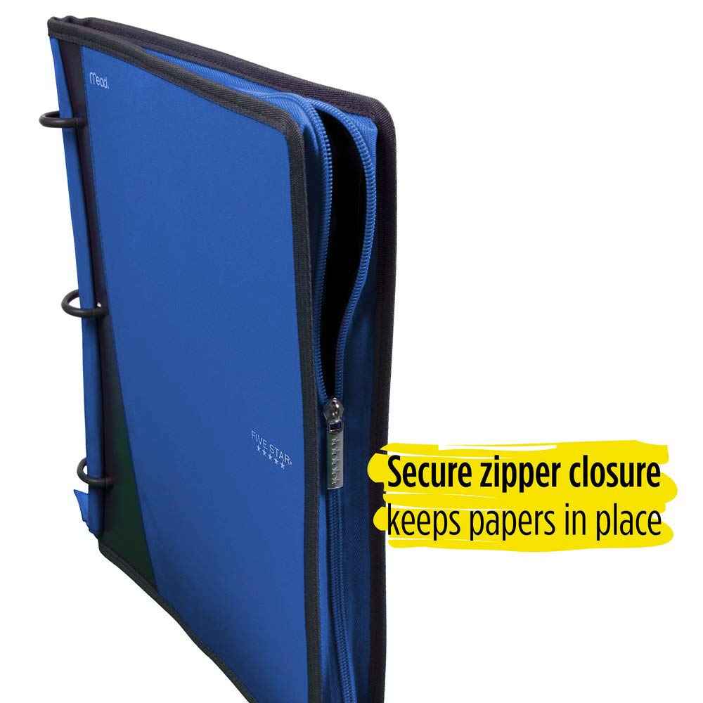 Five Star Flex Hybrid NoteBinder, 1 Inch Ring Binder, Notebook and Binder All-in-One, Cobalt (73418)