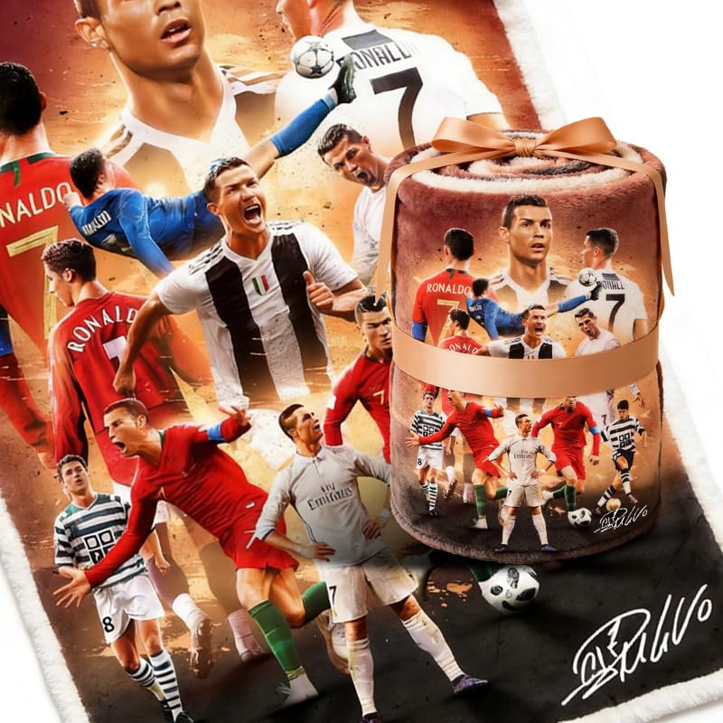 Cristiano Ronaldo Blanket for Kids - Ultra-Soft Throw 50" x 40"