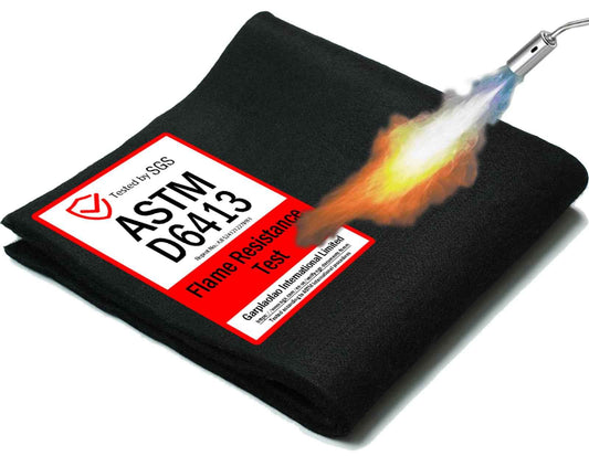 40x40 Inch Fireproof Welding Blanket Pad, Carbon Felt Wick & Flame Retardant Fabric, 5mm Thick Fireproof Heat Resistant Mat, Up to 3000°F for Soldering, Firepit, Grill, Smoker & Plumbing