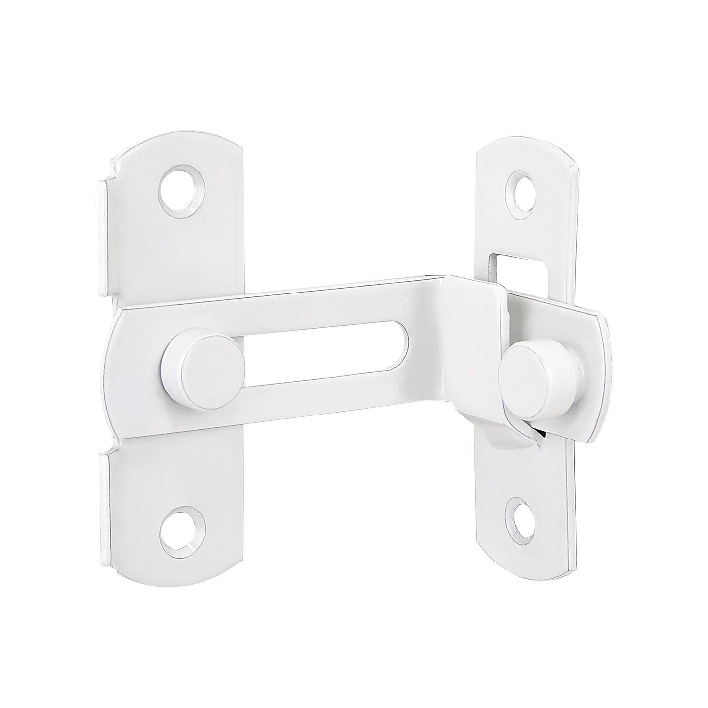 INIRET 2 Packs 90 Degree Flip Barn Door Lock Latches，White Stainless Steel Gate Latch Security Door Latch for Barn Door Safety Door Lock,Sliding Door Antique Lock Wine Cabinet Closet Door Latches