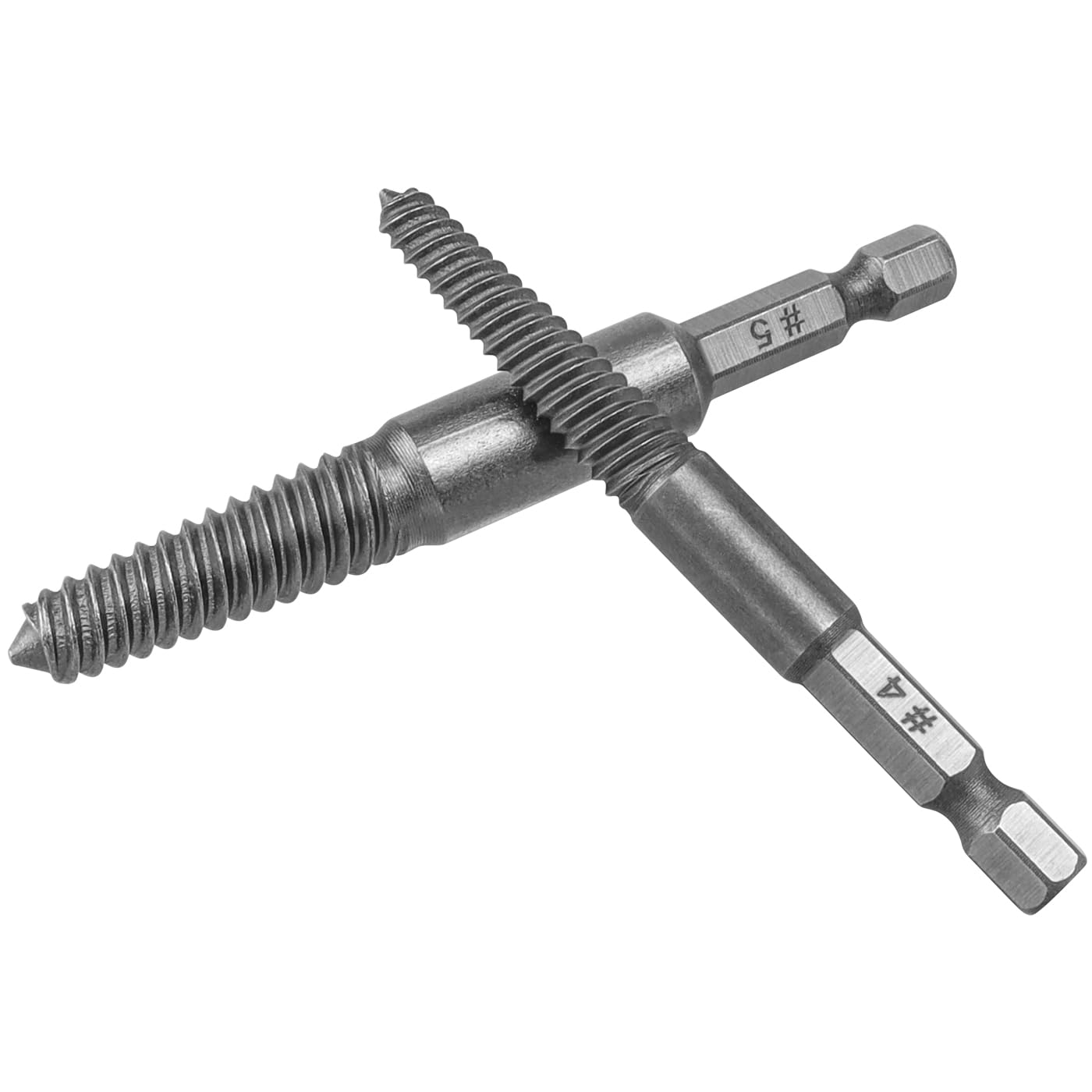 Mesee 10 Pieces Damaged Screw Remover and Extractor Set 1/4 Inch Hex Shank Broken Screw Extractor Drill Bit Screws Bolts Quick Stripped Removal Tool