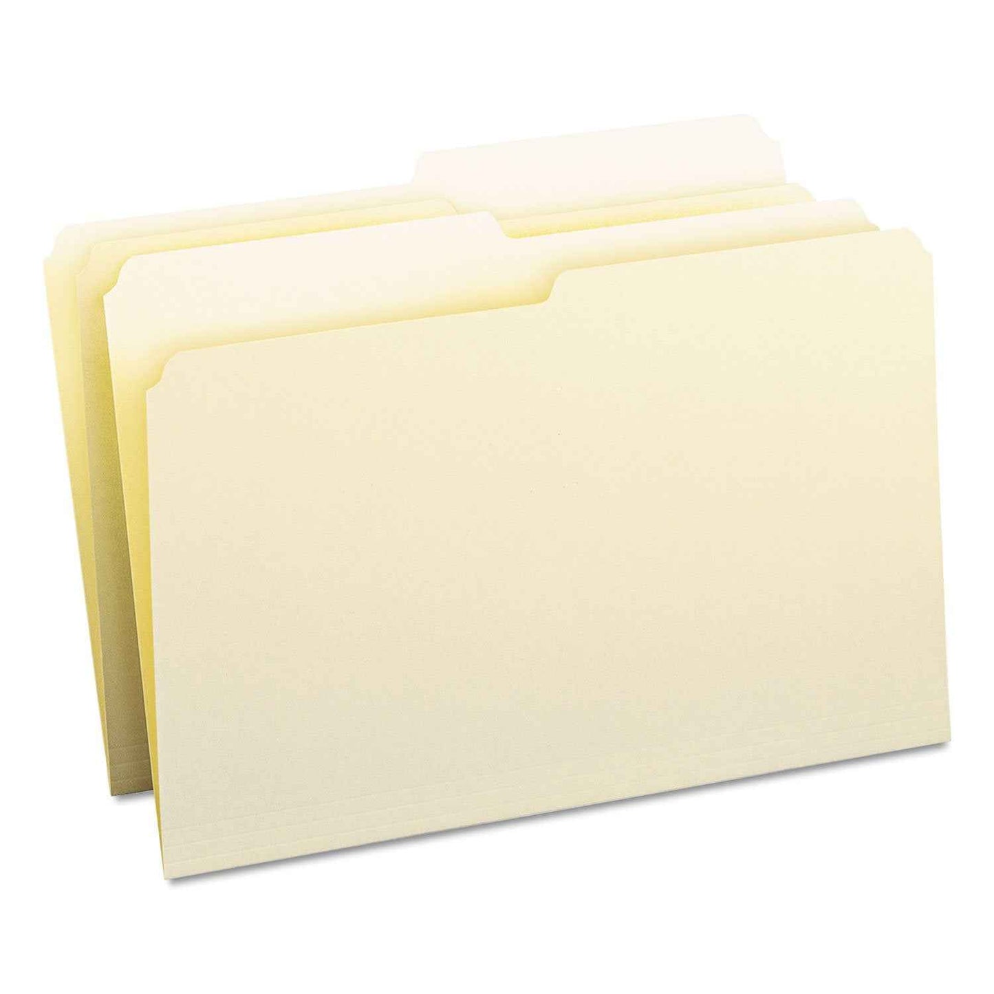 Smead File Folder, 1/2-Cut Tab, Assorted Positions, Legal Size, Manila, 100 per Box (15320)