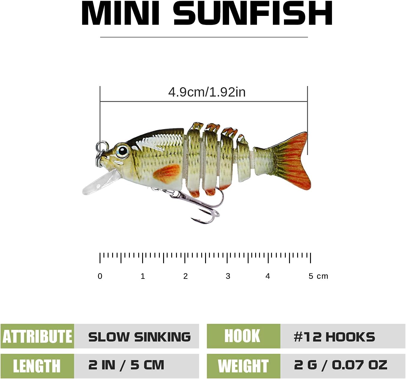 TRUSCEND Fishing Lures - Easy Catch Swimmax with BKK Hooks | Lifelike Wiggling Action for Bass, Trout & Walleye