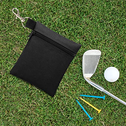 Professional Golf Tee Pouch - 5.62x6.87 Inch - Black