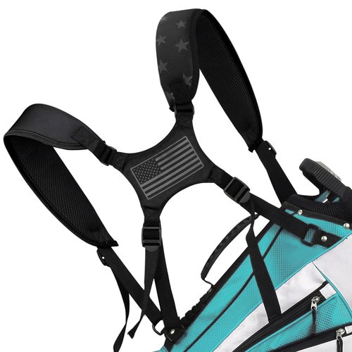 BAIRBRE Golf Bag Straps Replacement Golf Adjustable Waterproof Star Golf Bag Backpack Straps Double Shoulder Golf Bag Carry Strap for Taylormade Callaway and More