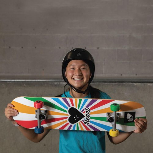 The Heart Supply Complete Skateboard Team Burst 31.35" x 8.0" 7-Ply Maple Blend Construction Full concave, 54mm Wheels, Max Weight 220lbs