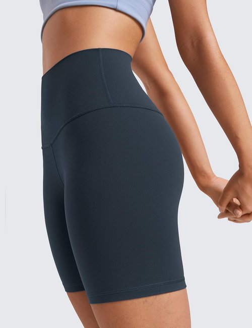 CRZ YOGA Biker Shorts - ButterLuxe High-Waisted Spandex for Yoga & Running | 6" Length
