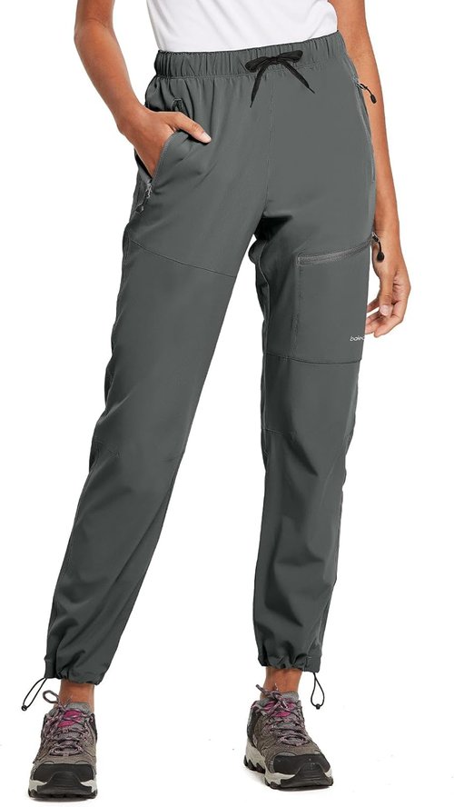 Baleaf Women's Hiking Pants - Quick Dry, Lightweight & Water Resistant | Elastic Waist Cargo Design