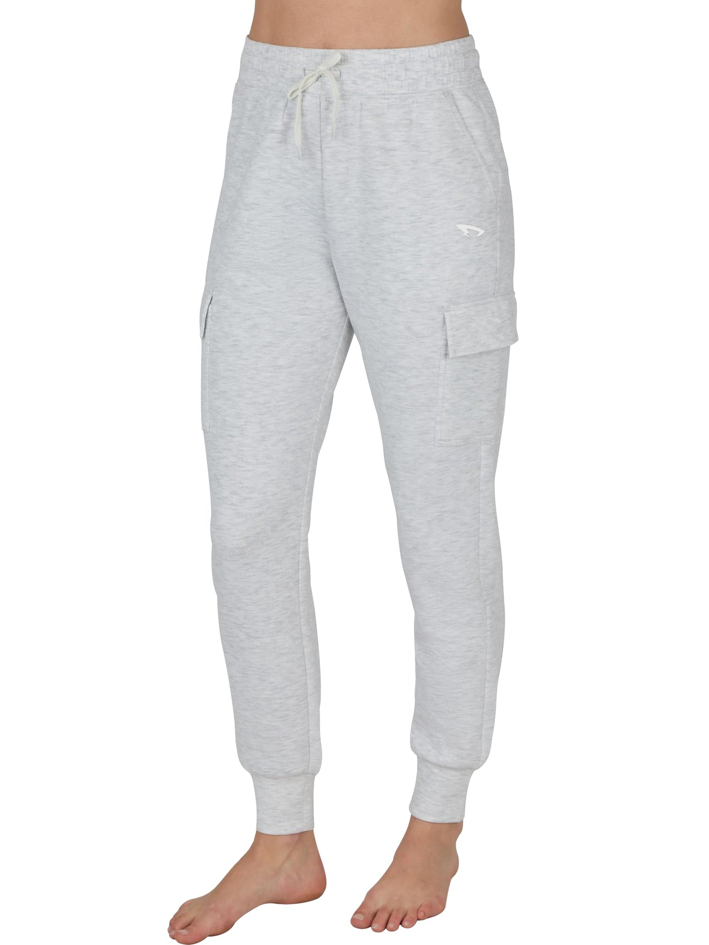 DITOK Women's Cargo Jogger Sweatpants, Soft Smooth Lightweight Tapered Athletic Lounge Pants with Pockets for Hiking, Casual - Grey