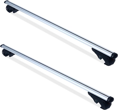 MAXXHAUL 52" Aluminum Roof Rack Cross Bars - 150 lb Capacity | Locking Anti-Theft System - Fits Raised Side Rails