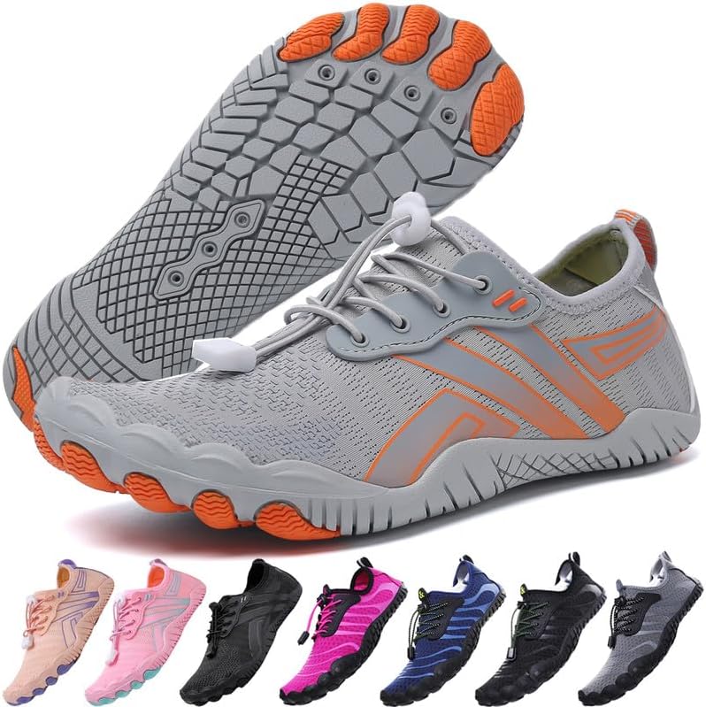 Skiennix Water Shoes - Quick-Dry Barefoot Aqua Shoes for Men & Women | Ideal for Beach, Pool, Hiking, and Yoga
