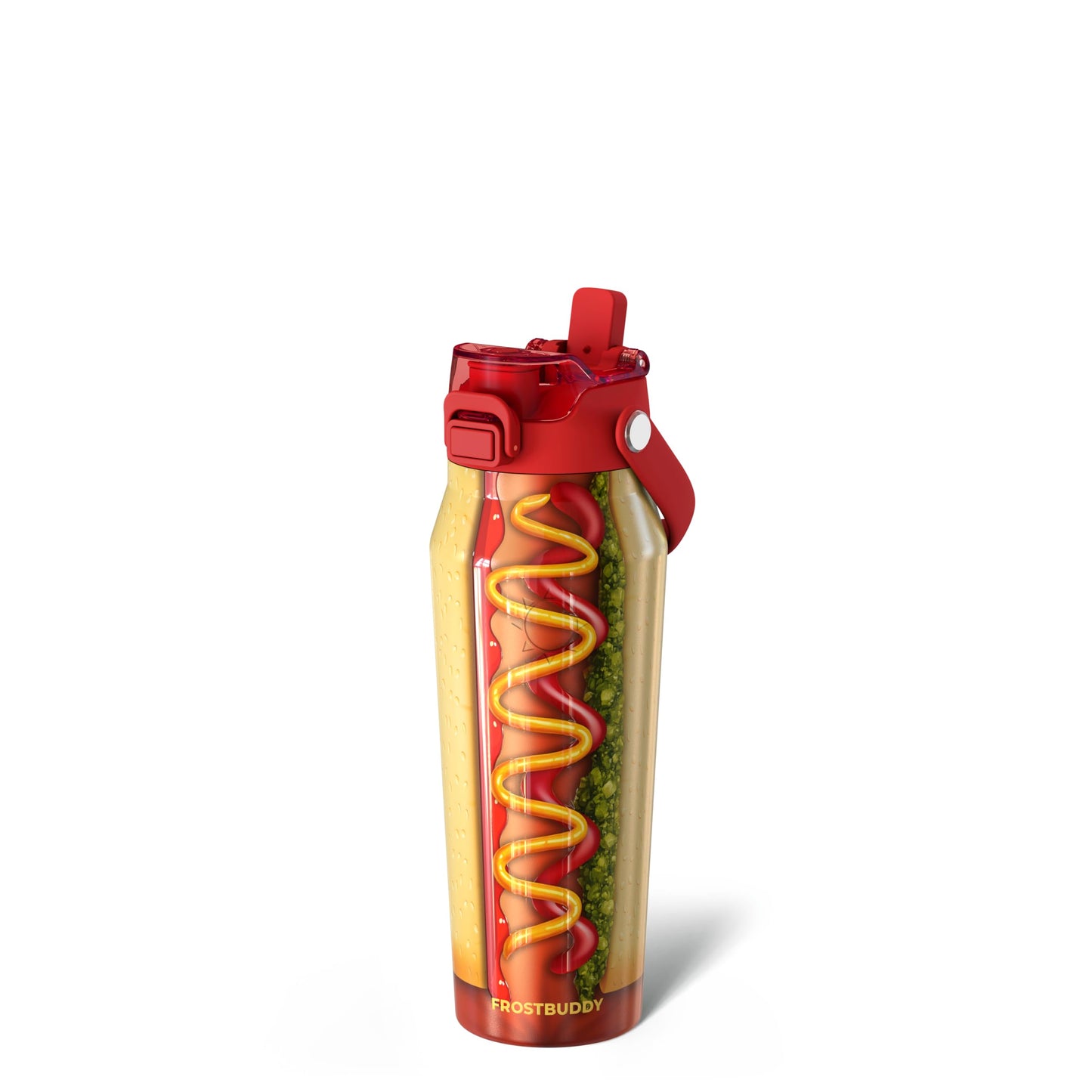 Frost Buddy 24oz Insulated Water Bottle - Straw & Chug Lid - Leak-Proof