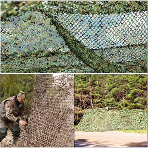 Camouflage Netting Bulk Roll - Woodland Camo, 1.5 x 2 m