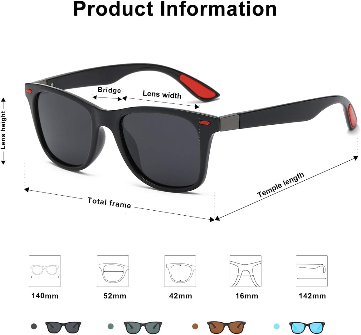 SOJOS Polarized Sports Sunglasses - TR90 Lightweight Design for Running, Cycling, Fishing, Golf | SJ2101