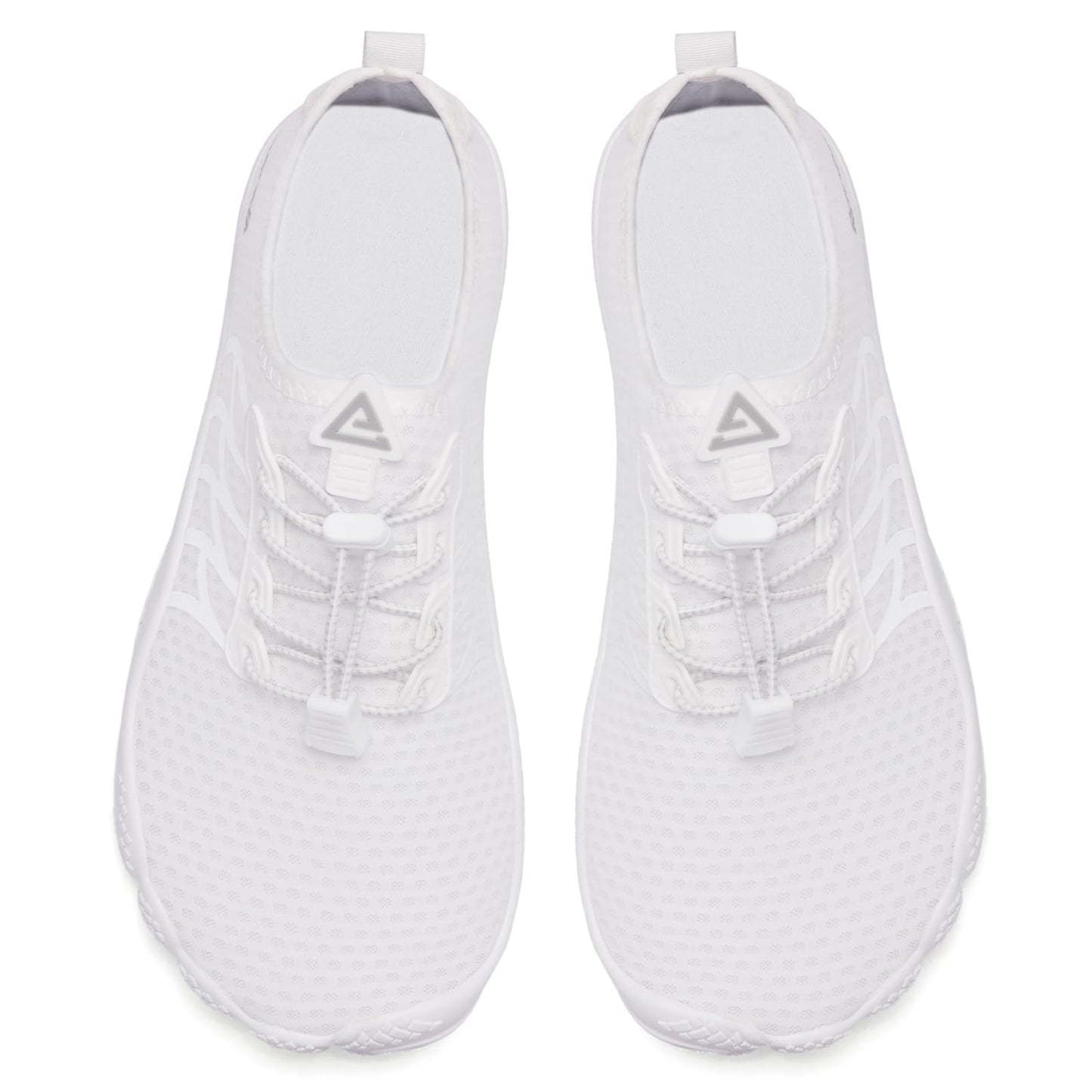 Racqua Water Shoes Lightweight Aqua Shoes Quick-Dry Breathable Swim Shoes Beach Barefoot Outdoor for Women White 9 Women/8 Men