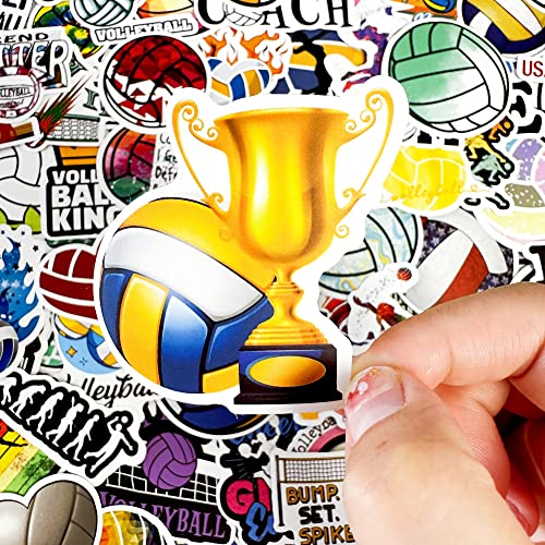 200 Volleyball Stickers for Water Bottles & Scrapbooking