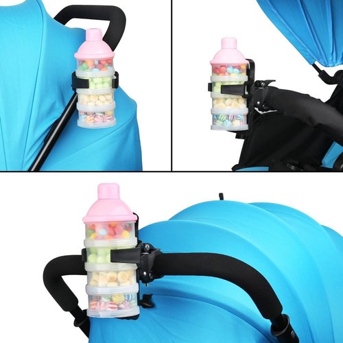 Accmor Bike Water Bottle Holders - 360° Rotatable, No Screws, Universal Fit - 2 Pack for Kids & Adults