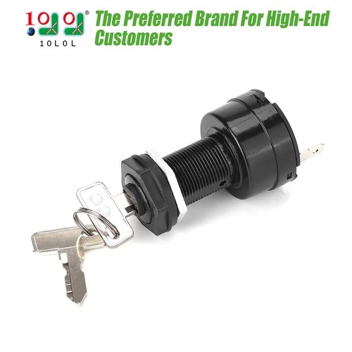10L0L Starter Ignition Switch for Club Car Precedent 2004+ Electric Golf Cart, w/Standard Keys, OEM# 1025086011012505