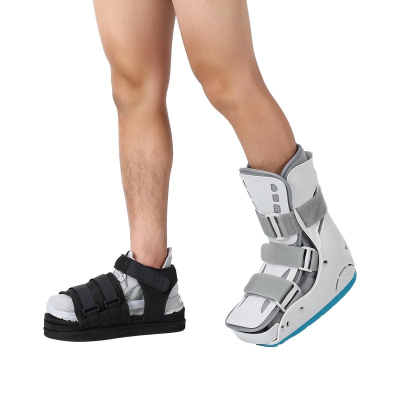 Pryqutia Shoe Leveler Shoe Balancer for Use with Fracture Boots and Uneven Legs, Shoe Lift with Adjustable Height Left or Right Foot (Small)