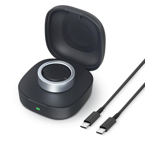 Vodi Mosa Wireless Charger Case Compatible with Ou-ra Ring Gen3 Heritage/Horizon Small Portable Travel Charging Box for Smart Ring, Size 8