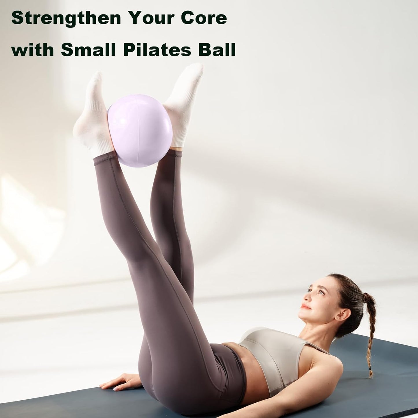 Skiennix Exercise Ball - 9 Inch Anti-Burst Pilates & Yoga Ball for Gym Fitness & Therapy