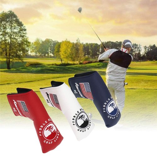 HISTAR American Flag Blade Putter Headcover for Scotty Cameron Ping (Navy Blue)