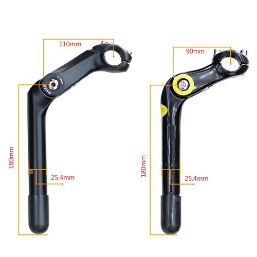 DONSP1986 Quill Stem Adjustable 25.4mm Alloy Alum 110mm -for Beach Cruisers, MTB's, and Gas Powered Bicycles (110)