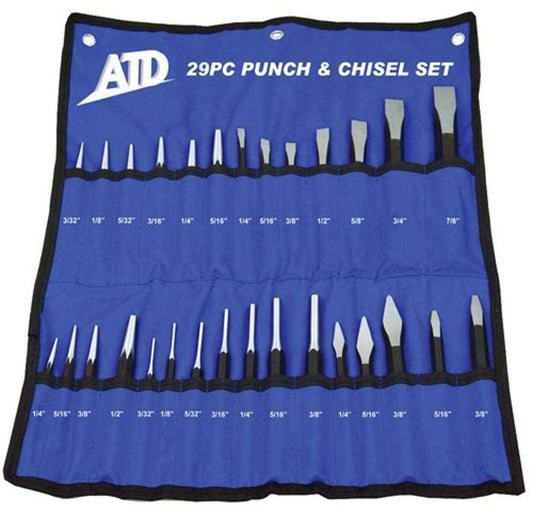 ATD Tools 729 29-Piece Punch and Chisel Set