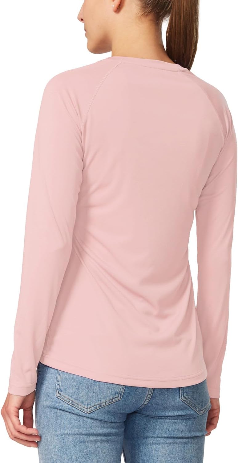 Baleaf Women's Long Sleeve UPF 50+ Sun Shirt - Lightweight UV Protection Rash Guard for Hiking