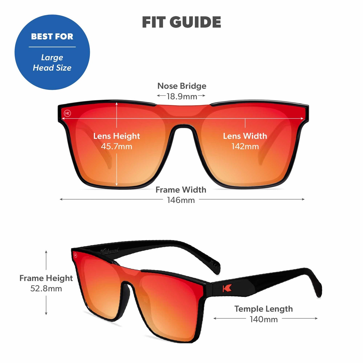 Knockaround Trendy Polarized Sunglasses for Men & Women - UV400 Protection
