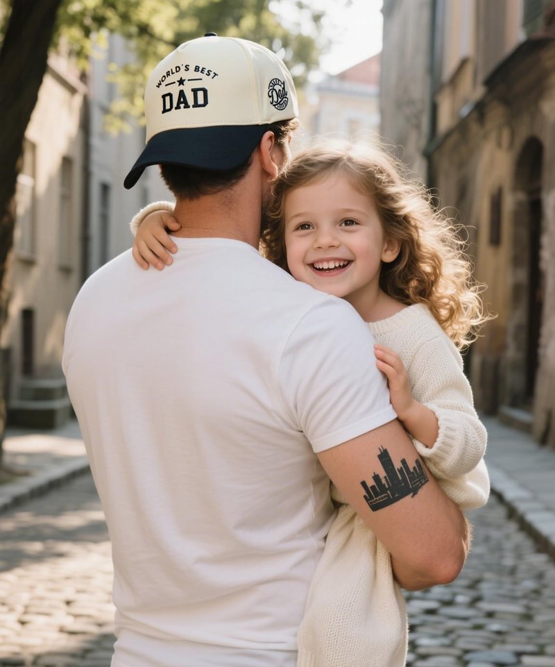 Waldeal Vintage Dad Trucker Hat for Men, Adjustable Snapback Daddy Baseball Cap, Fathers Day Birthday Gifts from Daughter Black