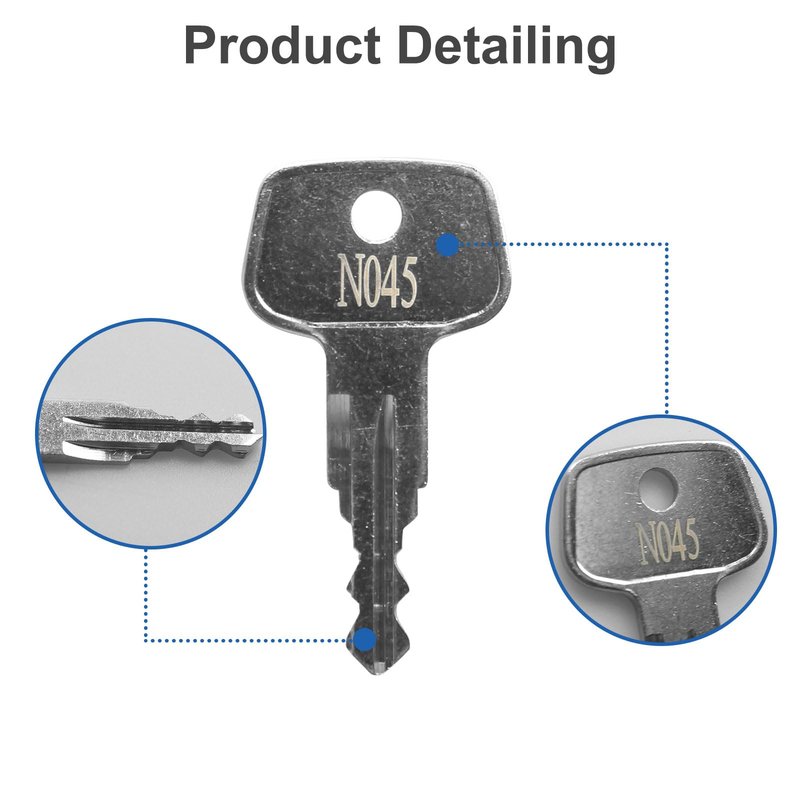 VIDABTE N045 Thule Roofs Car Rack Replacement Key, Thule Roof Rack Replacement Key, Thule Bicycle Rack Key, Replacement Key for Thule Ski, Roof, Cargo Box, Carrier Racks and Crossbars [Code N045]