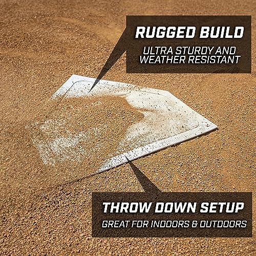 5 Piece Baseball & Softball Base Set - Durable Rubber Field Bases