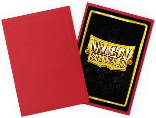Dragon Shield | Matte Card Sleeves - 60 Count Premium TCG Protection | Compatible with Yu-Gi-Oh, Naruto, Cardfight & Vanguard | Crimson