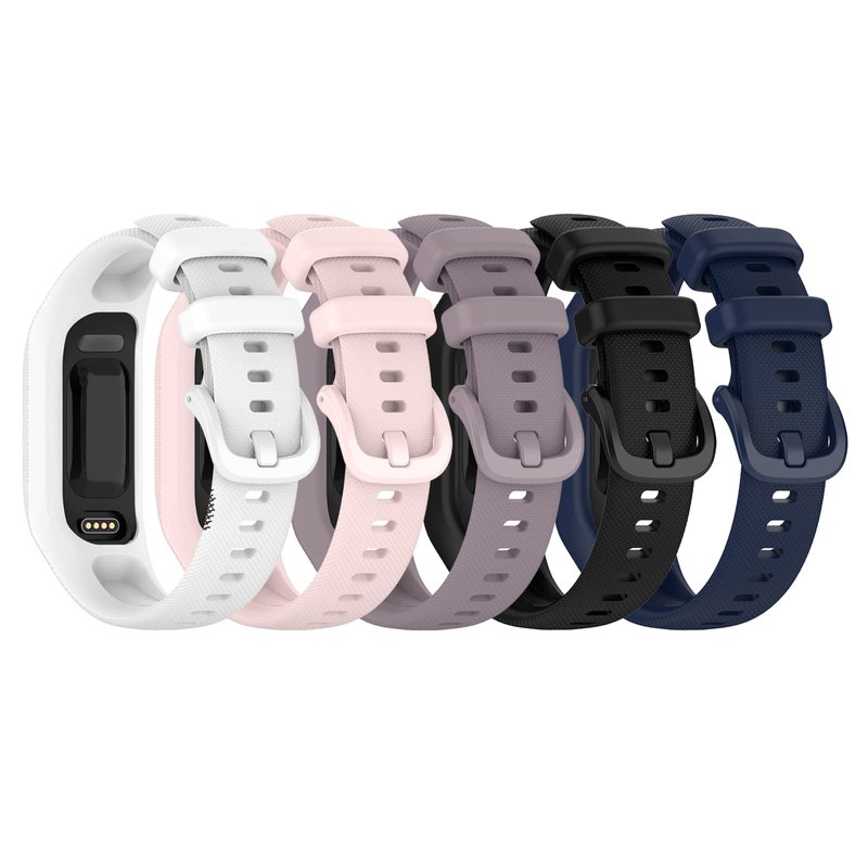 Replacement Bands Compatible for Garmin Vivosmart 5 Bands Replacement Strap Wristbands Bracelet Band for Vivosmart 5 Tracker for Women Men (Small, 5 Pack B)