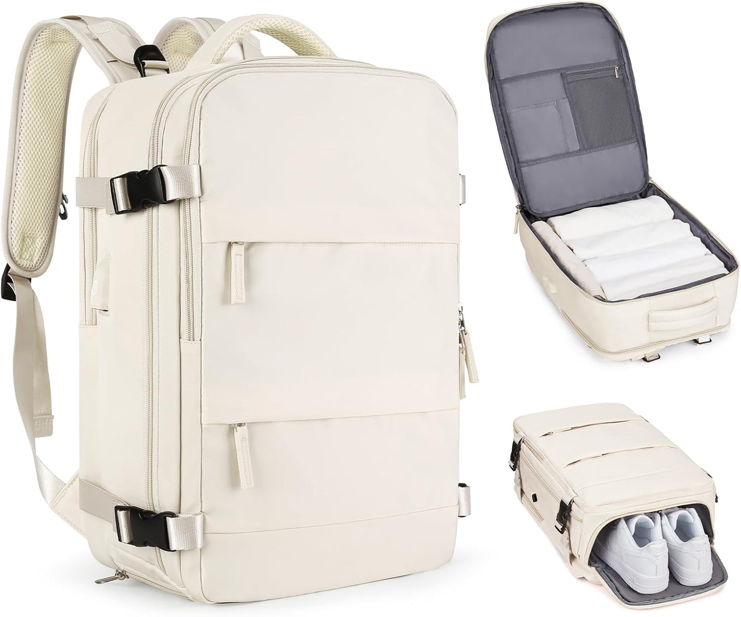 Skiennix Large Travel Backpack - Airline Approved & Waterproof - Perfect for Men & Women