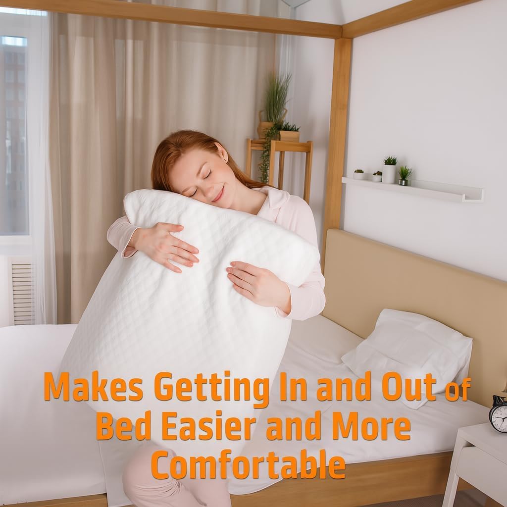 Aeris Wedge Pillow - Memory Foam Bed Wedge for Post-Surgery Recovery | Comfortable Incline Cushion for Snoring Relief