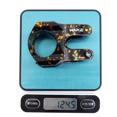 FOMTOR Bike Stem 31.8 Stem 35mm Mountain Bike Stem 0 Degree 31.8mm 35 mm Handlebar Short Stem for MTB BMX Road Bicycle Black Orange