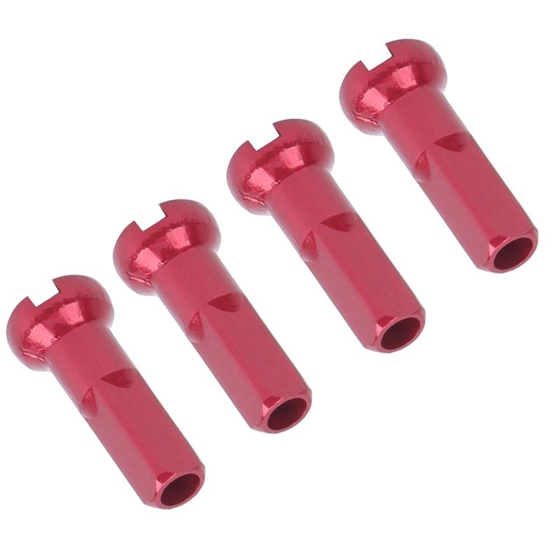 Spoke Nipples,Durable Aluminum Alloy 100 Pcs Spoke Nibs,14x6mm Wheel Repair for Cyclists Mechanics DIY Projects