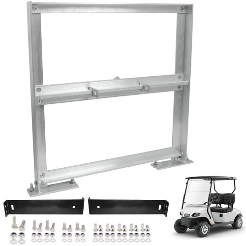 Cartalia Aluminum Battery Tray Rack No Need Drilling and Cutting for 1994+ EZGO TXT/Medalist, Freedom TXT, Valor 36V/48V Electric Golf Cart, Hangers Holder Replacement #70046-G01 Included All Hardware