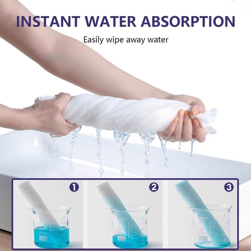 5 Pack Disposable Travel Bath Towels Sheets Extra Large 55"x27.5",Soft Disposable Washcloths Body Towels for Bathroom Travel,Quick Dry Camping Shower Towel Hair Sauna Beach Swimming Gym Pet Towels