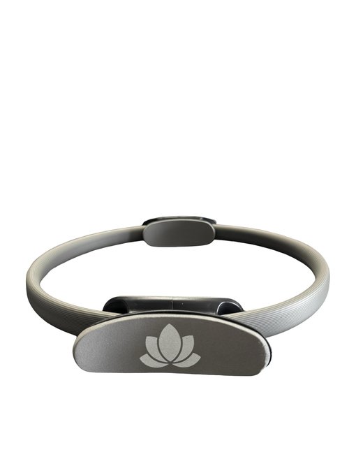 HOLY HEALTH Pilates Fitness Ring 15” – Full Body Toning & Resistance – Comfortable Non-Slip Exercise Circle for Yoga & Pilates – 5 Colors Available (Gray)