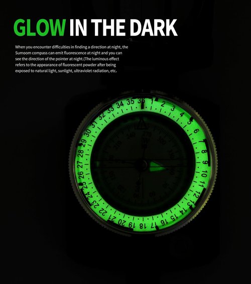Compass for Military use Camping Survival Glow in The Dark Military Survival Gearfor for Hiking, Camping,Backpacking, Outdoor Activities - Best Survival Gifts Pack（Style C）